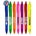 Certified Made USA - Frosted Click Pen with Solid Trim